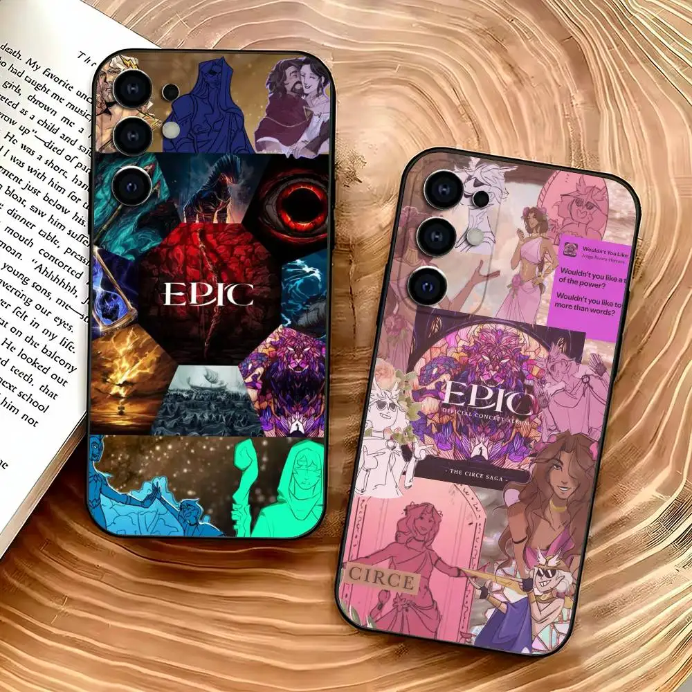 E-Epic The Musical Music Phone Case For Samsung S26,S25,S24,S21,S22,S23,Ultra,S20,Plus,Soft Silicone Black Cover