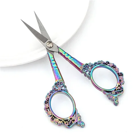 

Vintage Multifunctional Scissors Stainless Steel Sewing Supplies Tailor Scissors Tool Retro Thread Embroidery Scissors