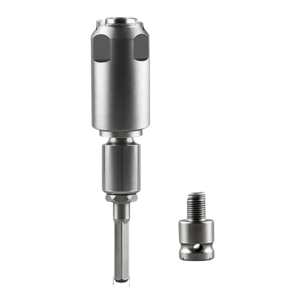 1pc 40CR Rotary Drill Bit Adapter Hex To Round Shank Converter For Rotary Hammer Drill Bit High Torque Driver Converter Tool