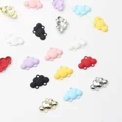 Fashion Zinc Alloy Charms with Candy-Colored Cloud Hollow Connector Pendant for DIY Handmade Jewelry