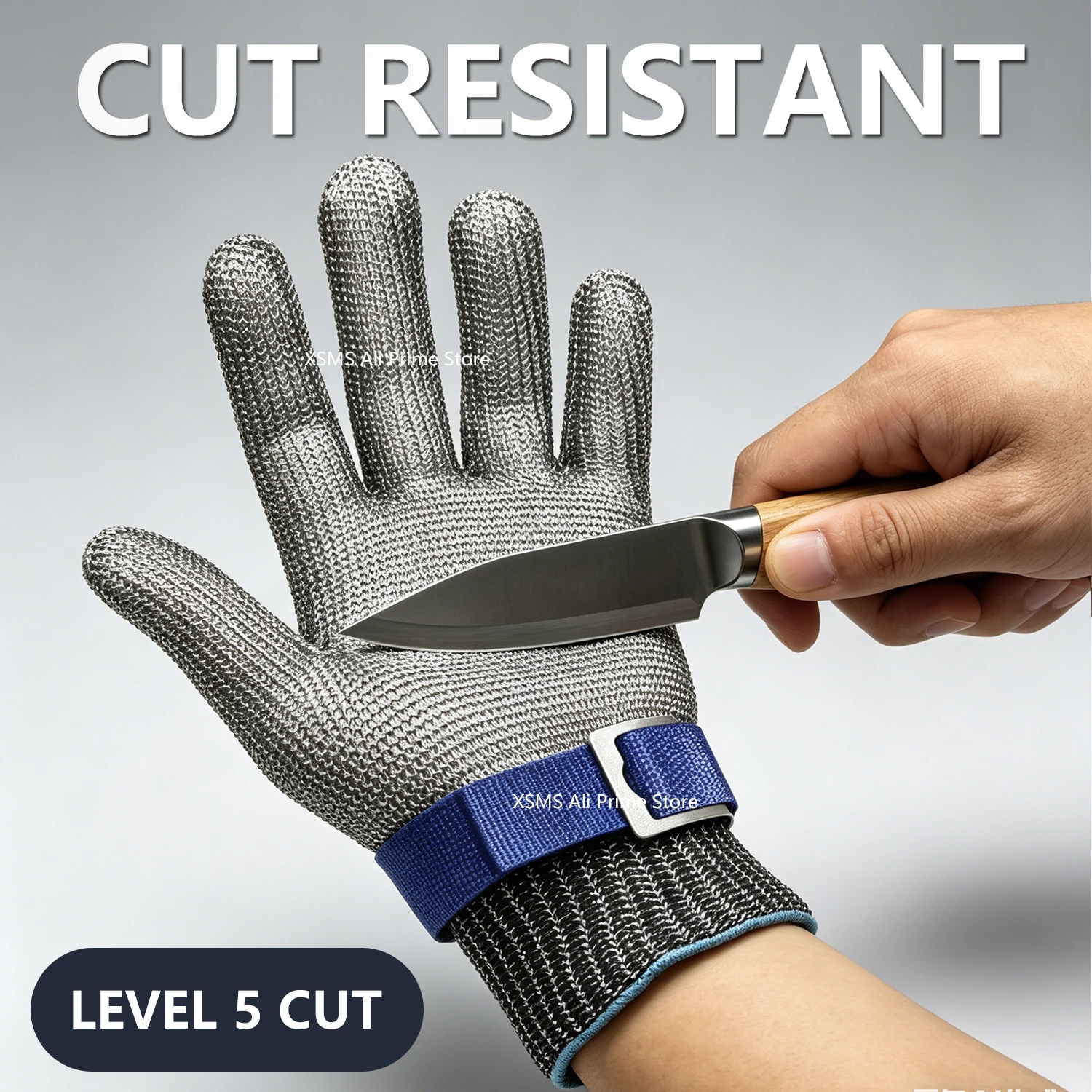 

Cut Resistant Stainless Steel Gloves Working Safety Gloves Metal Mesh Anti Cutting For Butcher Worker