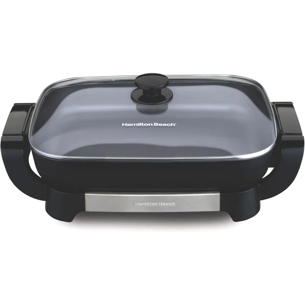 

Electric Skillet with PFAS-Free Durathon Ceramic Coating, Removable 12x15” Pan, Adjustable Temperature, Reversible Design