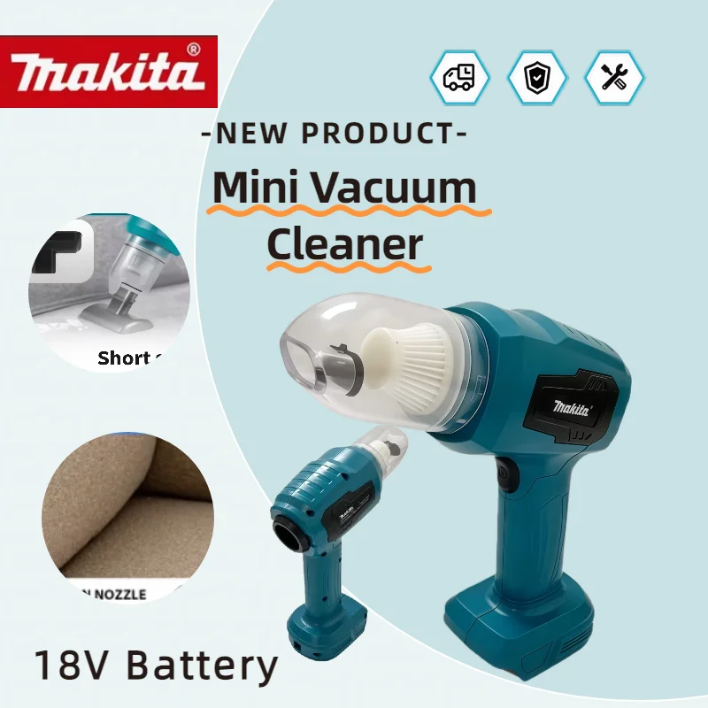 

Makita Mini Car Vacuum Cleaner Multifunction Handheld Rechargeable Power Tools Dust Collect Tool