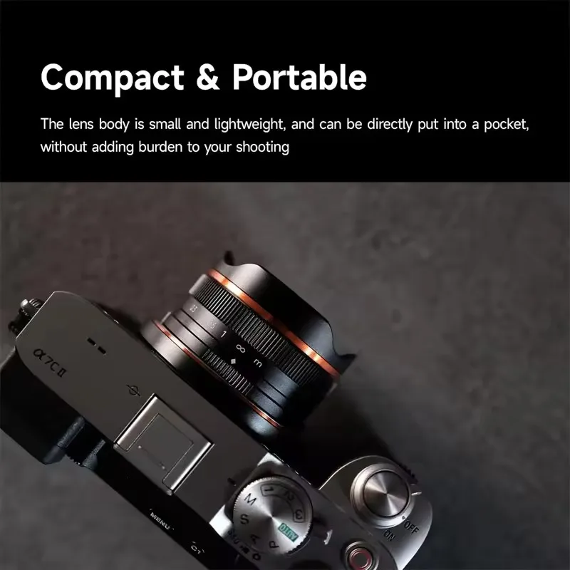 Brightin Star 10mm F5.6 APS-C lente de enfoque Manual gran angular ojo de pez Prime para Sony E FE Canon EOS M Fuji X FX Nikon Z M4/3 montaje