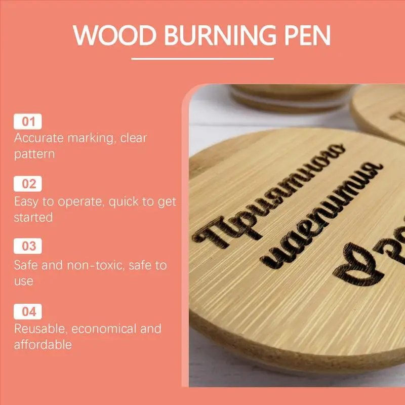 Wood Burner Tool Wood Marker 3 Pieces Scorch Pen Wood Burning Marker Multifunctional Wood Touch Up Markers For Artists Beginners