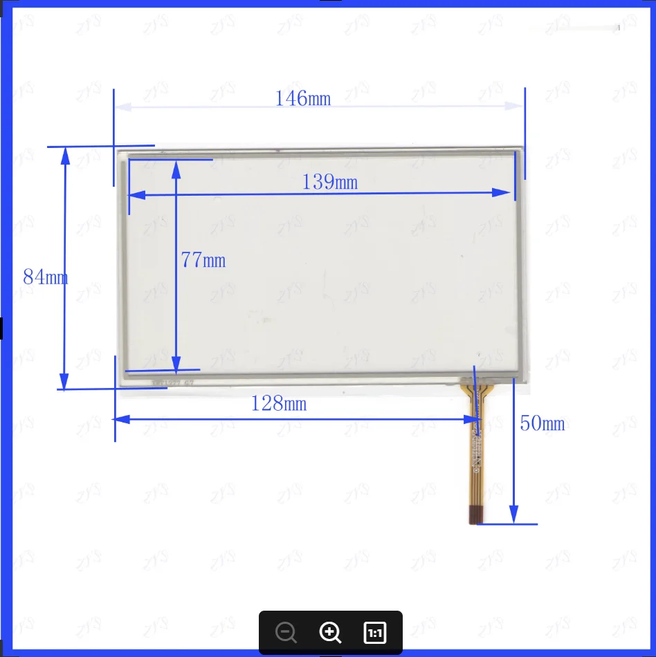

ZhiYuSun New XWT1277 6 inch TOUCH Screen panels 146mm*84mm for GPS or commercial use post XWT1277 146*84