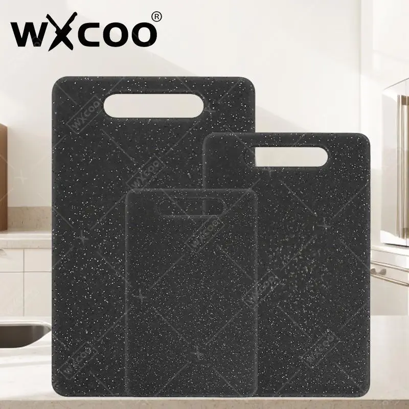 WXCOO Schneidebrett, Kunststoff-Küchen-Schneidebretter, doppelseitig, für Zuhause, Gemüseschneidebrett für Obst, Gemüse, Babynahrung
