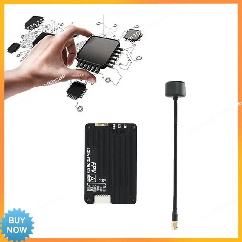 

A10R 3.3G 2W VTX+Antenna Kit 2000Mw 8CH Audio Video FPV Transmitter For RC FPV Drone Multi-Rotor