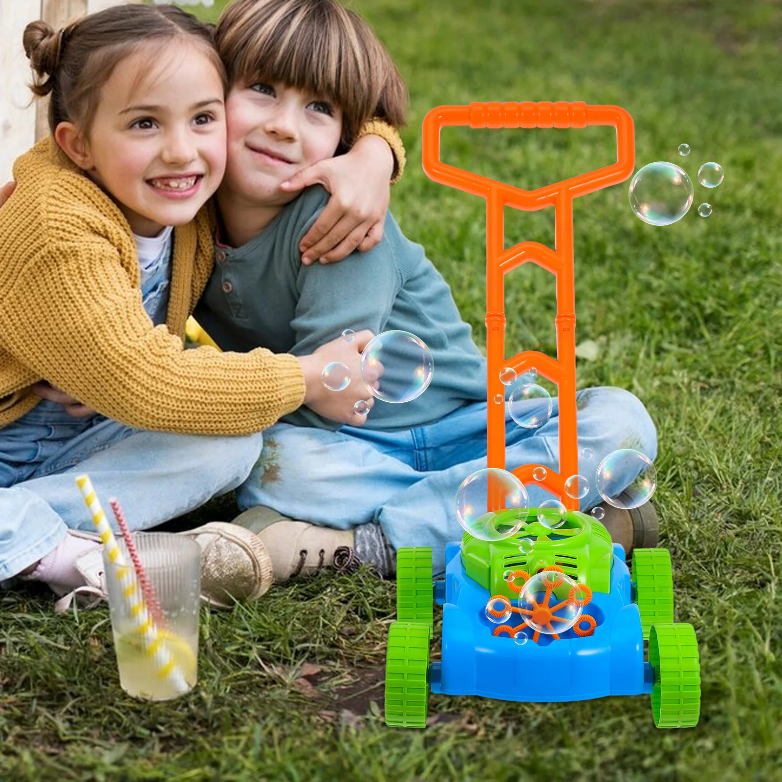 1Set Bubble Machine Cartoon Cart Shape Electric Bubble Maker Kid Blower Creative Lightweight Portable Gift Fun Play