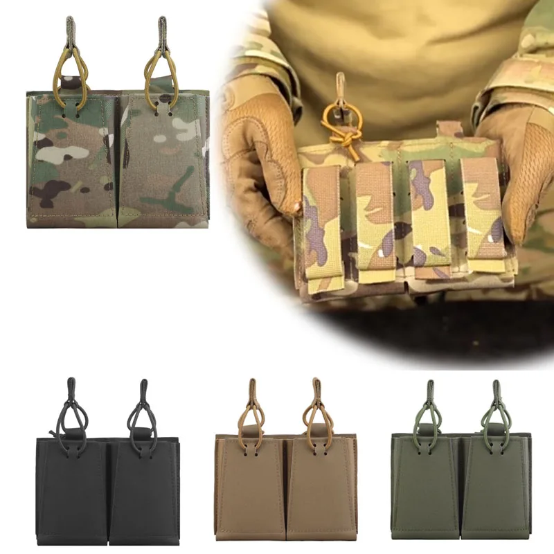

Охотничий дуплексный чехол для журналов 5,56 Еластичный удерживающий шнурок Molle Монтажный чехол для аксессуаров