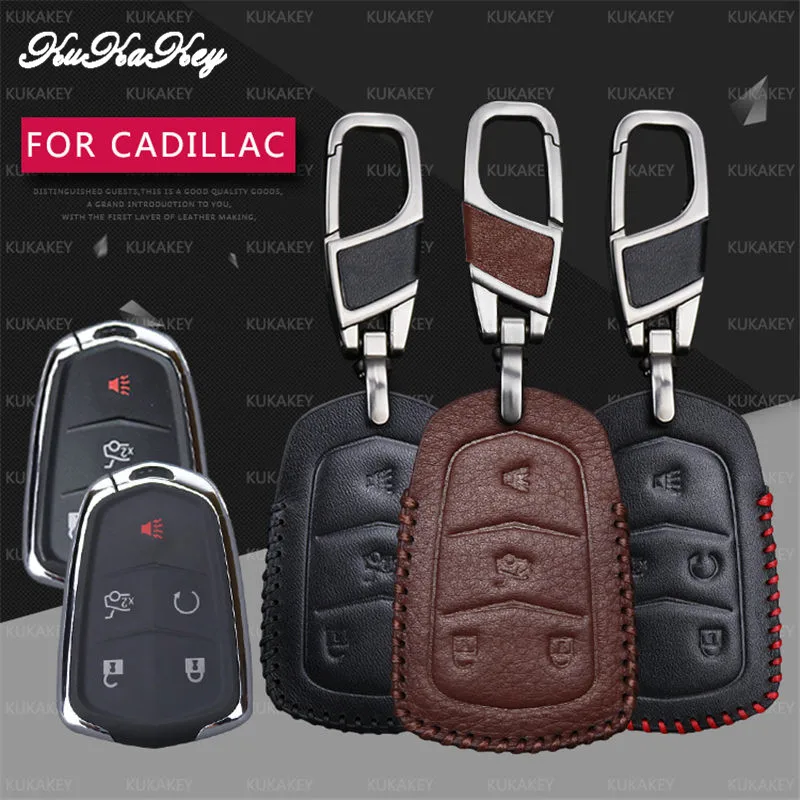 Remote Smart Car Key Case Cover For Cadillac CTS ATS 28T CTS-V Coupe SRX Escalade ESV New Skin Auto Car Key Cover Holder Bag