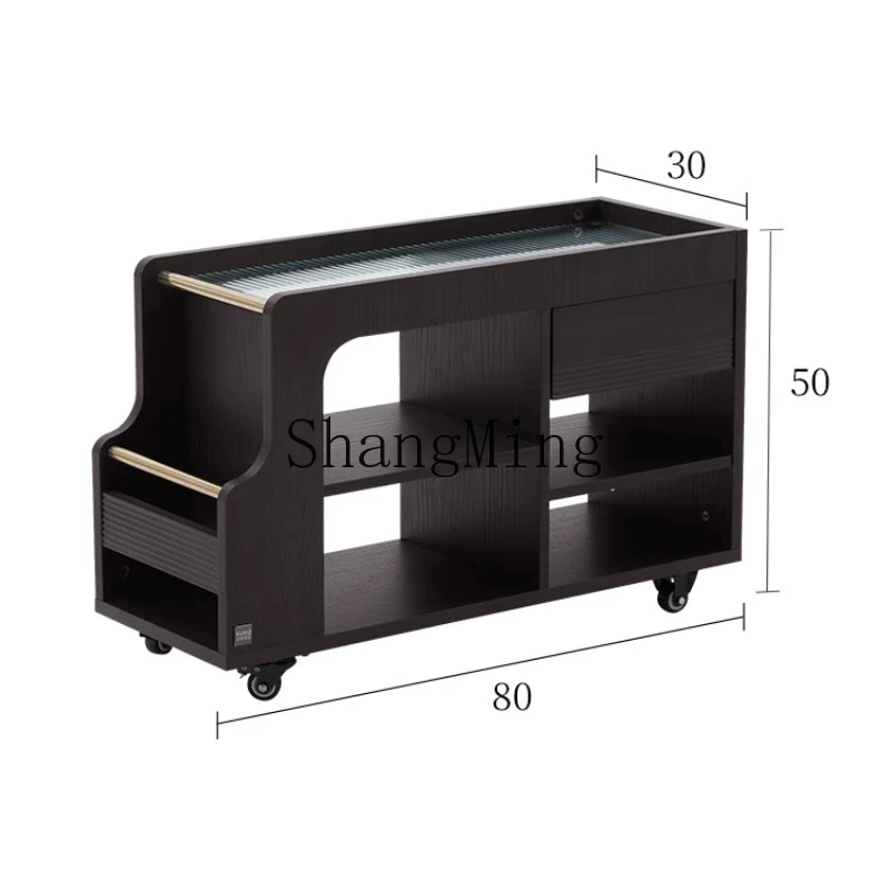 

ZYY household modern simple movable large-capacity storage side cabinet trolley