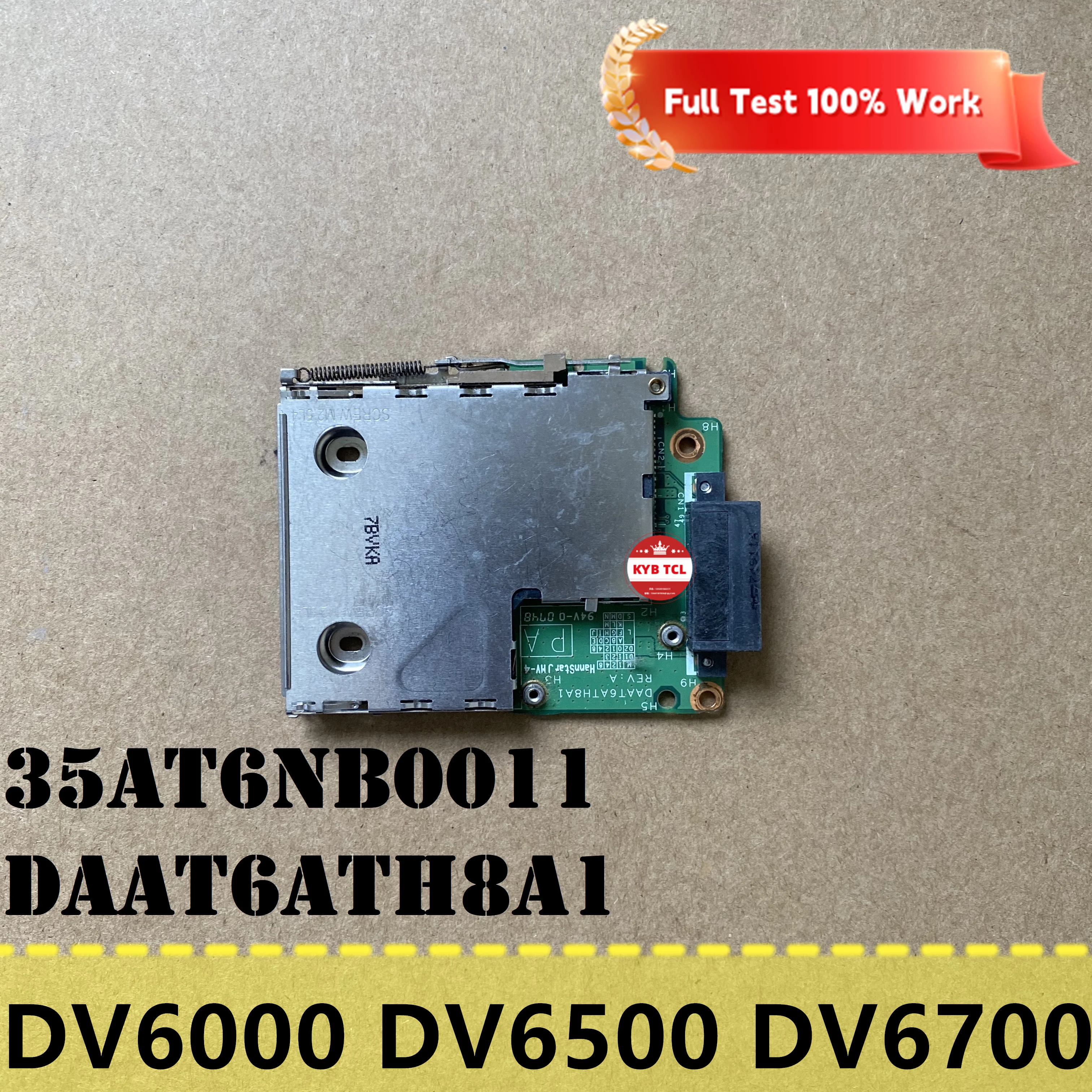 For HP Pavilion DV6000 EliteBook 2760p Audio Jack Board w/Cable Or PCMCIA Board Express Card Slot 48.4KM04.011 DAAT6ATH8A1