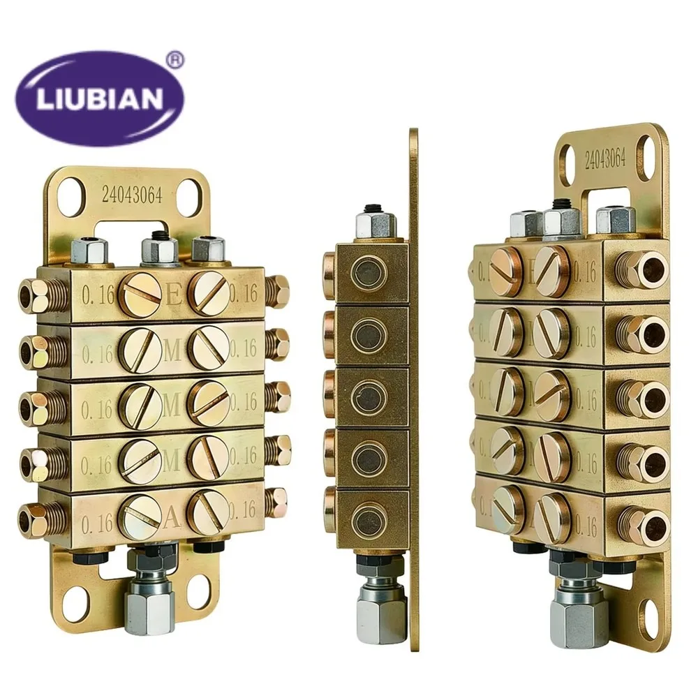 Progressive Lubrication Distributor JPQ Low Pressure Grease Oil 4mm Discharge Pipe Hydraulic Power OEM Available
