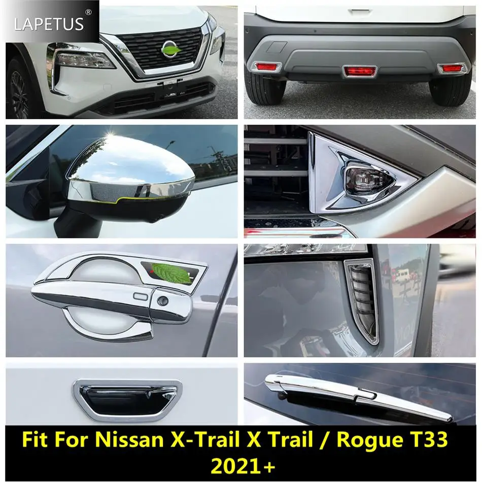 

Chrome Car Accessories Handle / Rearview Mirror / Front Rear Fog Lamp Cover Trim For Nissan X-Trail X Trail /Rogue T33 2021 2022