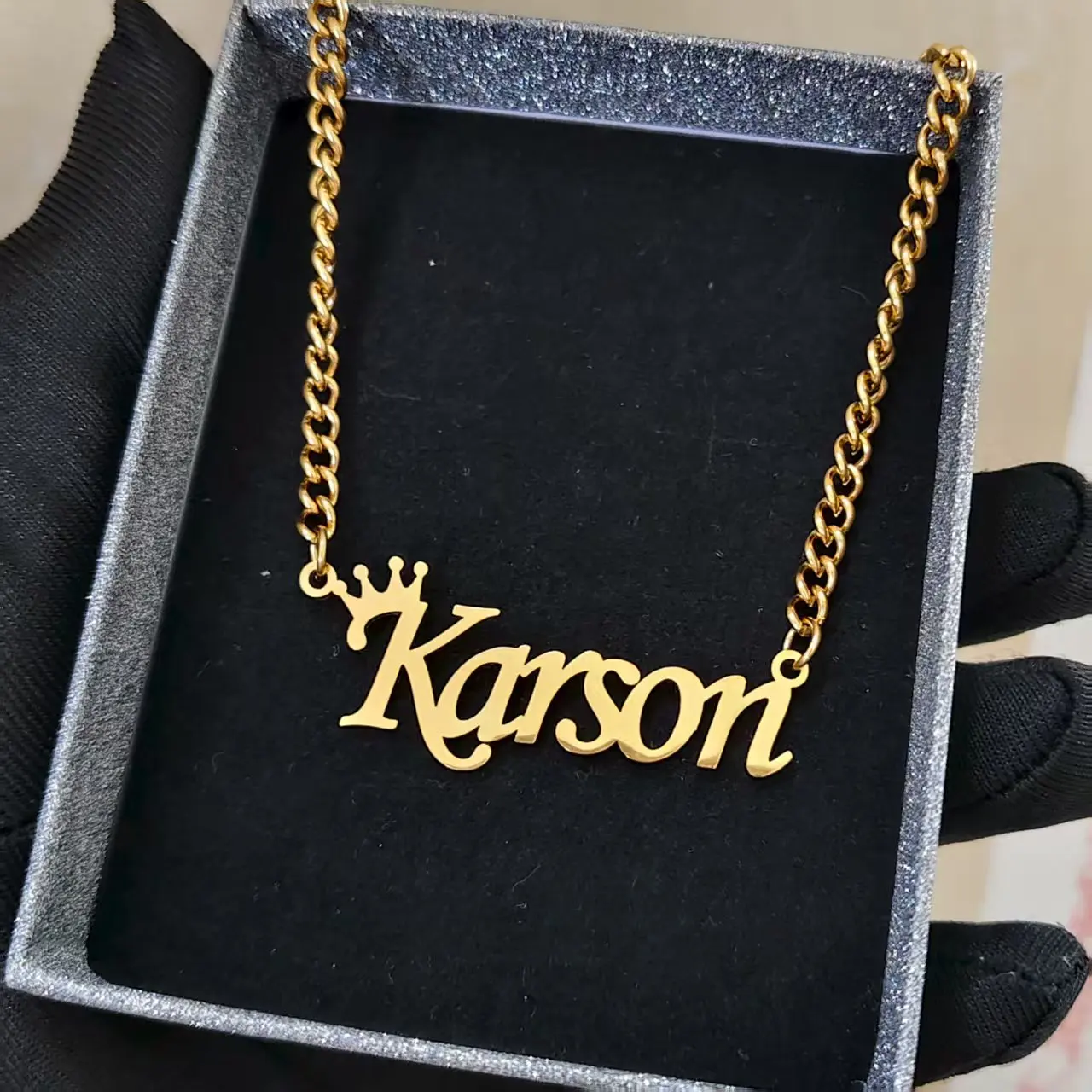 

DHQH Hot-sale Customized Name/Letter Necklace Personalized Letter/Name Nameplate Pendant Necklaces Valentine's Day Gift for Her