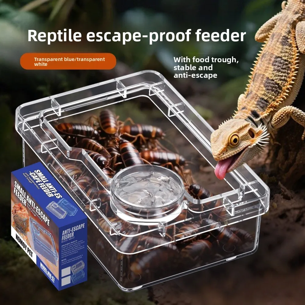 Cuencos de Alimentación para Reptiles, Lagartos y Geckos, Previenen la Presencia de Tenebrio Molitor y Blaptica Dubia, Cuencos de Agua Antideslizantes y Anti-Escape