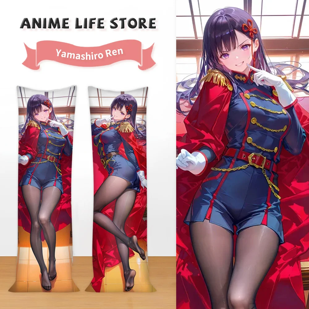 

Чехол для подушки в стиле аниме Yamashiro Ren Body Dakimakura, обнимающий чехол для всего тела с двусторонним принтом, украшение отаку, чехлы для подушек 50x150
