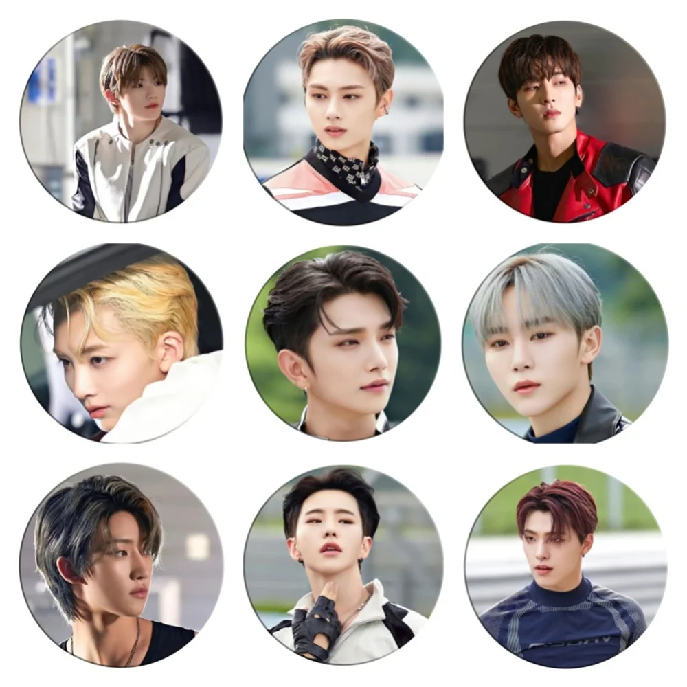 Kpop Idol HD Character Badge Mirror keychain Backpack Ornament WONWOO THE8 MINGYU S.COUPS HOSHI VERNON Fans Gifts Collection