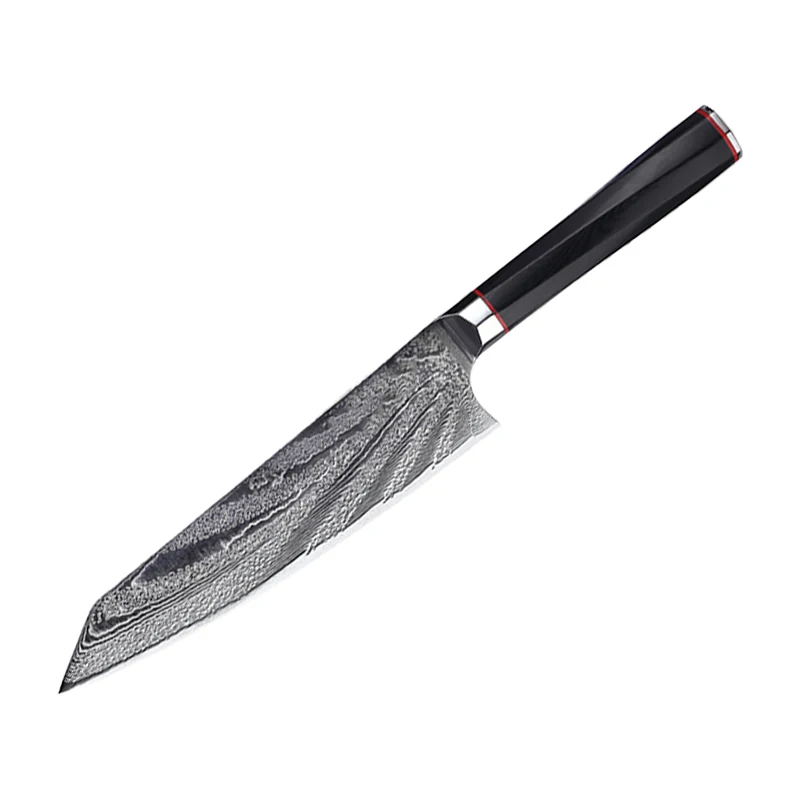 8 Inch Kiritsuke Knife 73 Layers Damascus Steel Blade G10 Twist Hnadle Razor Sharp Chef Cleaver Slicing Japanese Kitchen Knife