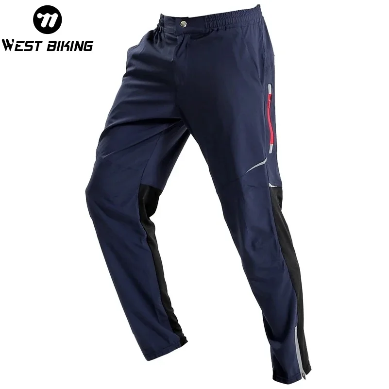 WEST BIKING Cycling Men's Biking Bicycle Bike Pants Windproof Outdoor Sports Trousers Running Reflective Pants For Man