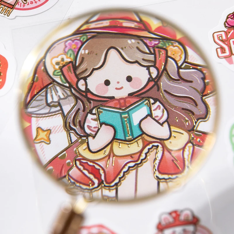 Pegatinas de estampado dorado, lote de 4 unidades, Seven, Magic Gathering