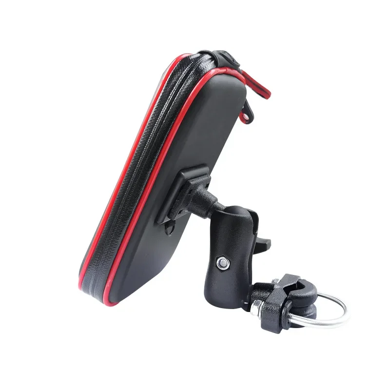 Waterproof Motorcycle Phone Holder Case For Bicycle Handlebar rearview mirror Mount Support Moto Mobile Stand Bag