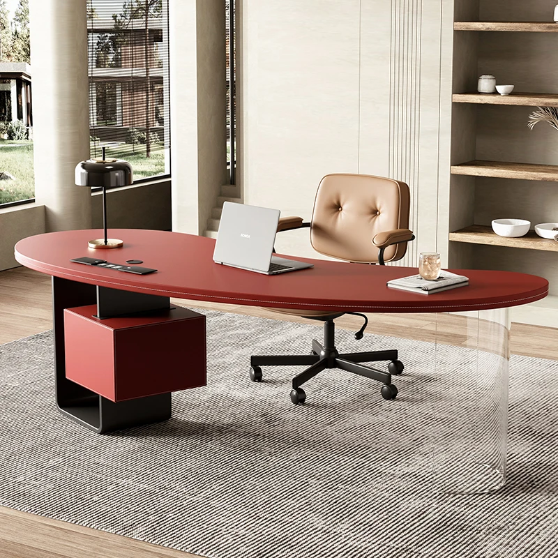 

Drawer Aesthetic Office Desk Computer Cute Design Reception Office Desk Decoration Study Escritorio Oficina Commercial Furniture