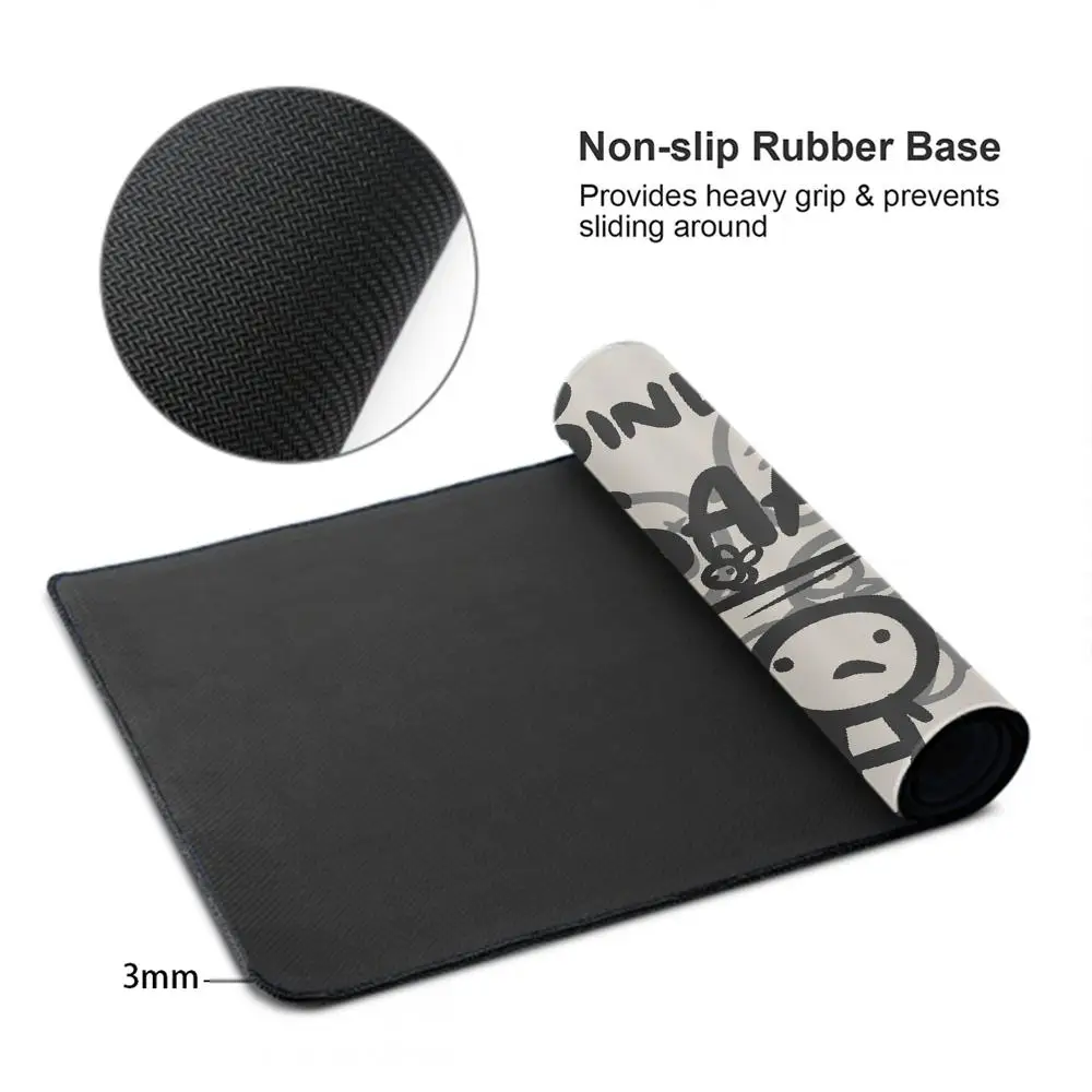 Isaac The Binding Of Mouse Pad Large Computer Mousepad Office 1000x500mm XXL Pc Gamer Non-slip Rubber Keyboard Deskmat