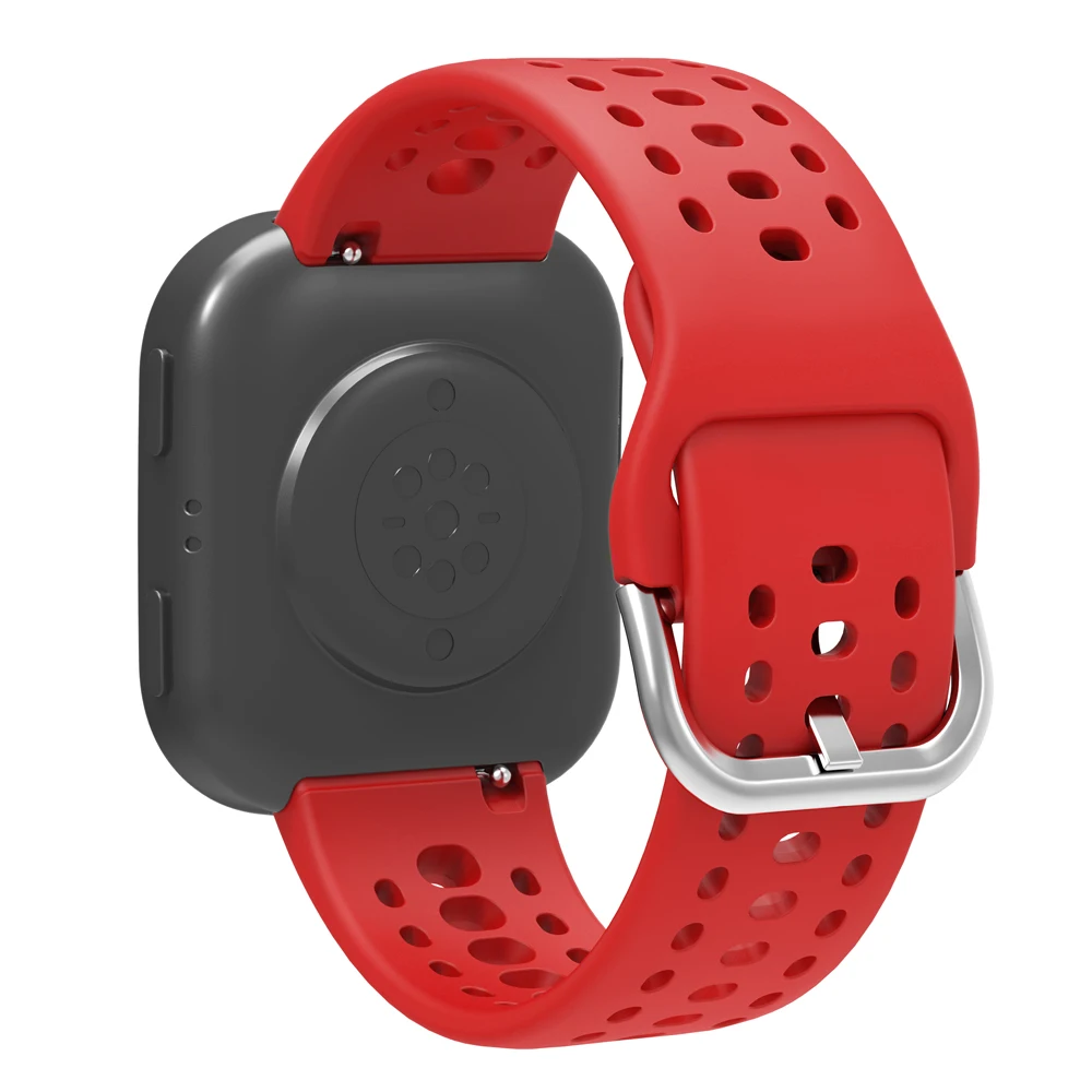 1x pulseira de relógio inteligente pulseira de substituição de silicone para huami amazfit bip6 bip 6 a2435 pulseiras de cinto de silicone macio