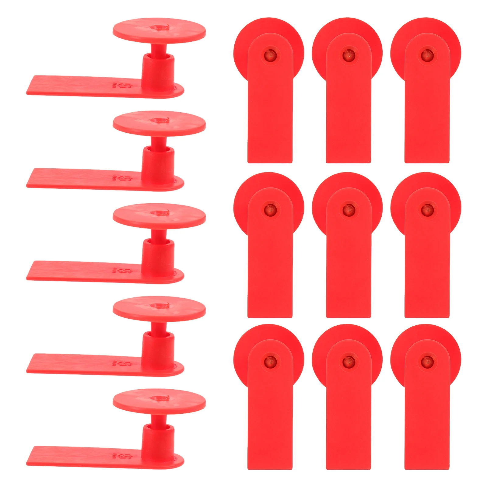 100 pcs Label Telinga Hewan Domba untuk Ternak, Label Ternak Kosong untuk Sapi, Babi, Label Ternak TPU Kosong untuk Penggunaan Anti-Pencurian dan Pembiakan