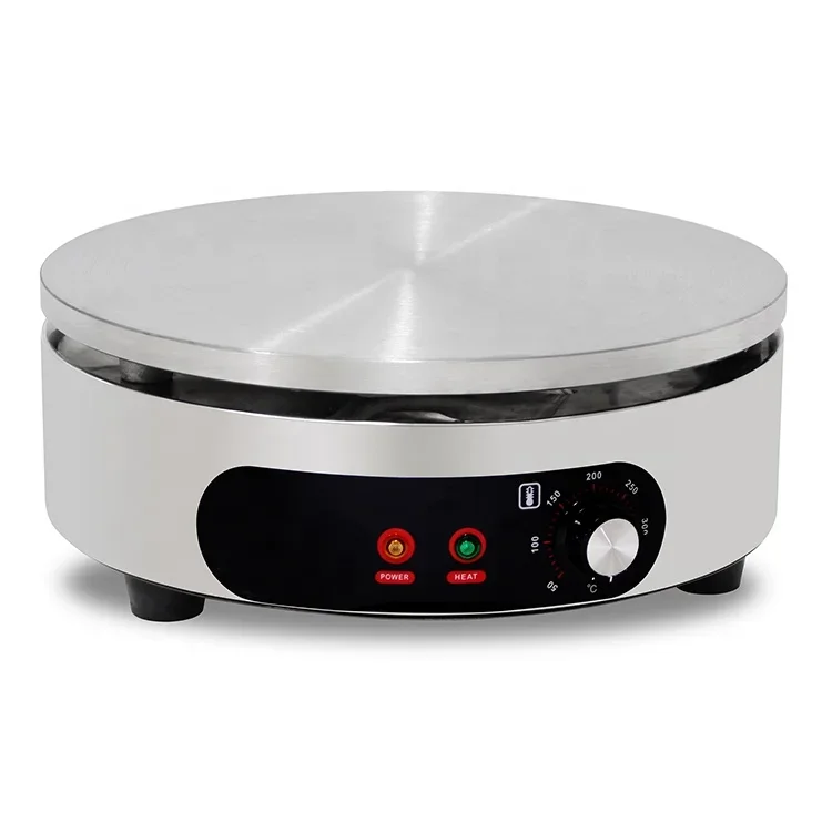 New Arrival Single Round Head 40CM Table Top Commercial Electric Crepe Machine For France