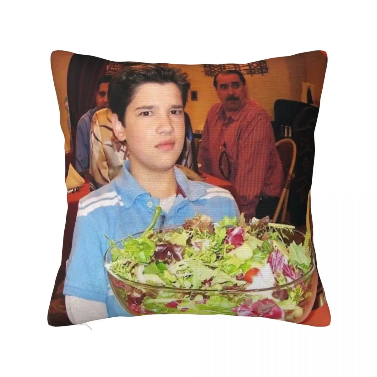 freddie benson with a salad Throw Pillow Luxury Pillow Case Luxury Living Room Decorative Cushions