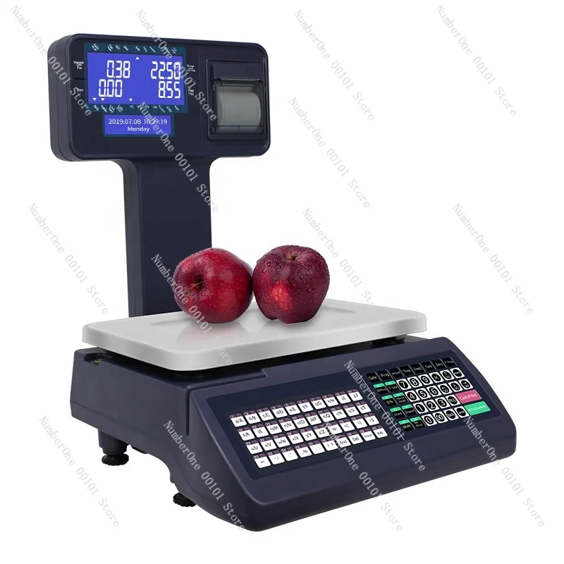 Digital Scale for Supermarket POS | 15kg Capacity, LCD Display, 10g Accuracy, WiFi Enabled