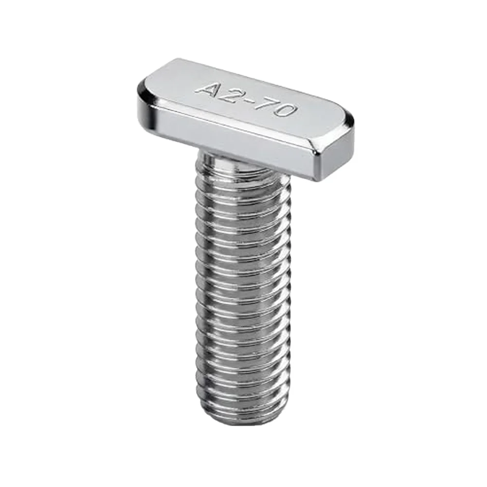 20Pcs Stainless Steel M8*20 T-Bolts Hammer Head Bolt Aluminum Connector Screws For Aluminum Profiles Solar Panels