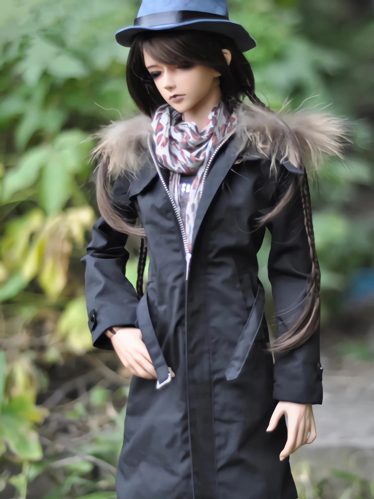 

1/4 1/3 весы BJD одежда меховой воротник ветровка пальто для BJD/SD MSD SD13 SD17 SSDF ID72 HID сильные аксессуары для кукол дяди C0145