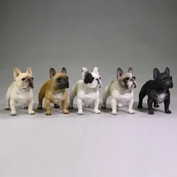 JXK 1/6 Scale French Bulldog Model Simulation Delicate Lifelike Pet Soldier Dog Model for 12inch Action Figure Toys