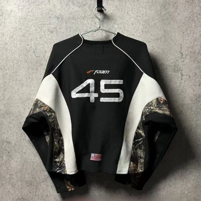 Винтажные толстовки с рисунком Deeptown для мужчин и женщин, толстовки для гонок на мотоциклах, камуфляжные толстовки в стиле хип-хоп, спортивная повседневная уличная одежда большого размера