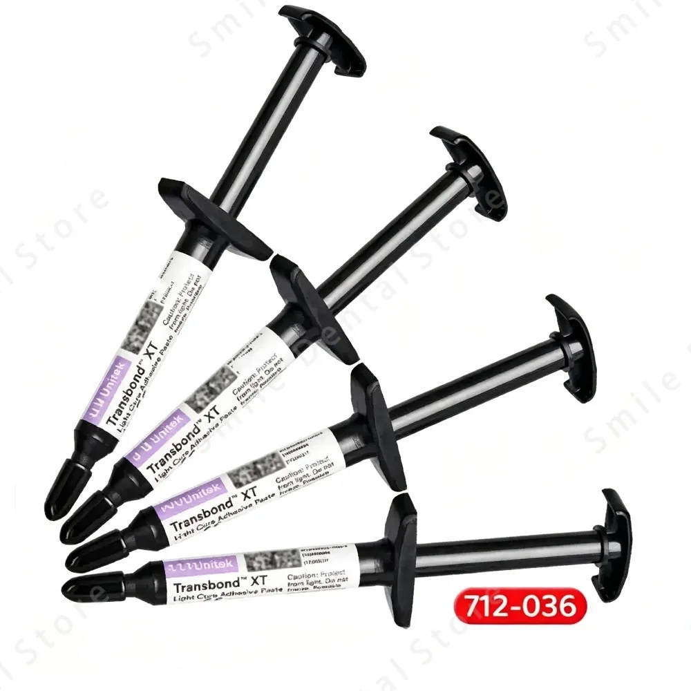Dental Direct Bond Light Cure Adhesive 712‑036 Orthodontic Resin Paste 4g Syringe for Bracket Bonding