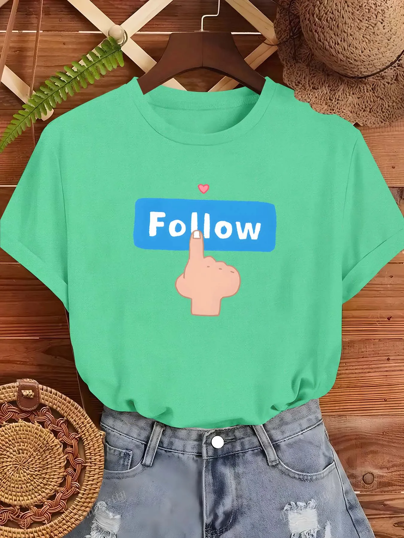 Plus Size Follow – inspiriertes trendiges Mode-Kleidungsstück für Stil-Chasers
