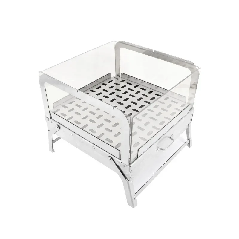 Incinerator Cross-border New Product BBQ Grill Outdoor Camping Yard Glass Bonfire