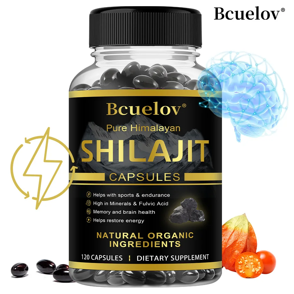 

Himalaya Shilajit Capsule Original High in Trace Minerals& Fulvic Acid for Energy,Muscle Strength&Immunity, Endurance for Adult