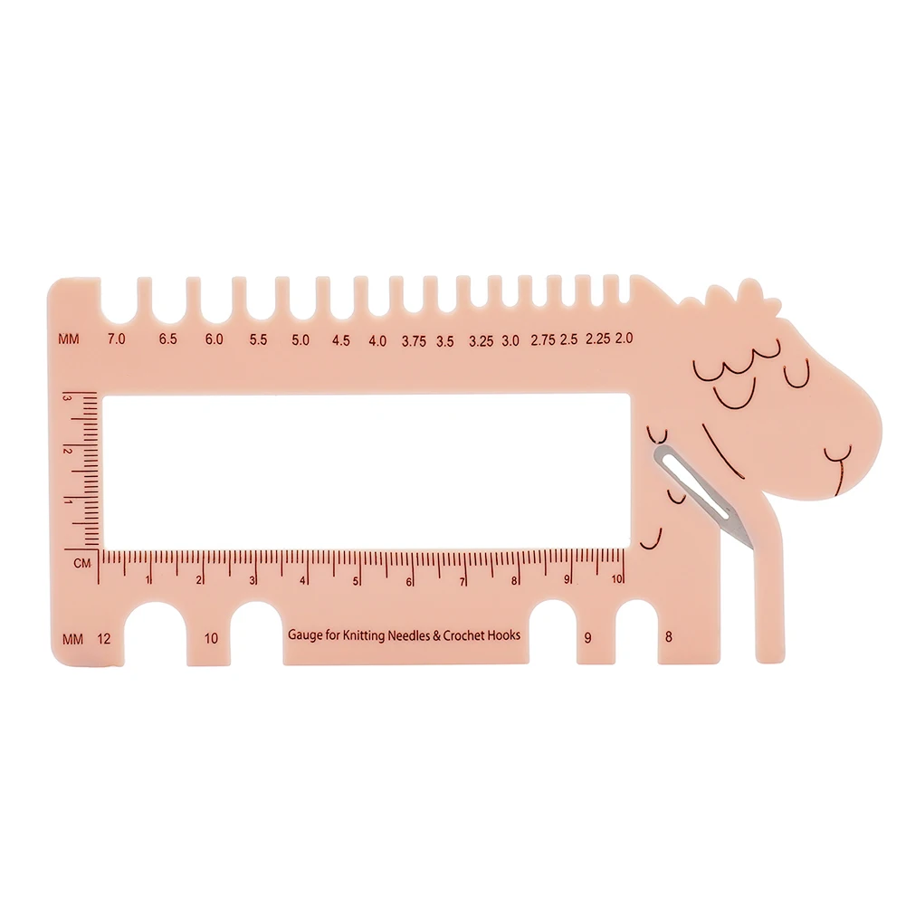 

Пластиковая линейка-шаблон в форме овечки для шитья, вязания, измерения размеров, крючков для вязания, аксессуары для рукоделия