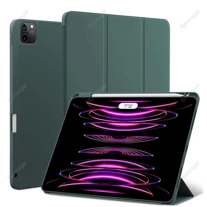 With Pencil Holder Case for iPad Pro 11 iPad 10th Generation for iPad Pro11 4th/3rd/2nd/1st Gen Cover New iPad Pro12.9 Inch Case