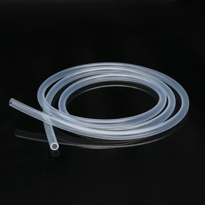 1M Peristaltic Pump Tube ID 0.8 1 1.6 2 2.4 3.2 4.8 6.4 7.9 9.6 mm Soft Silicone Hose Flexible Food Grade Nontoxic Transparent