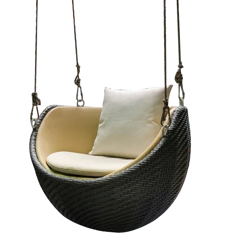 Home Designer Internet Celebrity Indoor Swing Single Rocking Chair Balcony Lazy Bird's Nest Hanging Basket Rattan