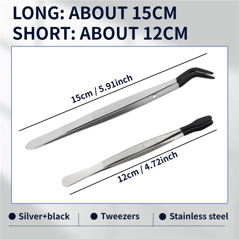 A84Z-6 pezzi di pinzette con punta in gomma pinzette di precisione in silicone PVC laboratorio industriale hobby artigianale pinzette strumento