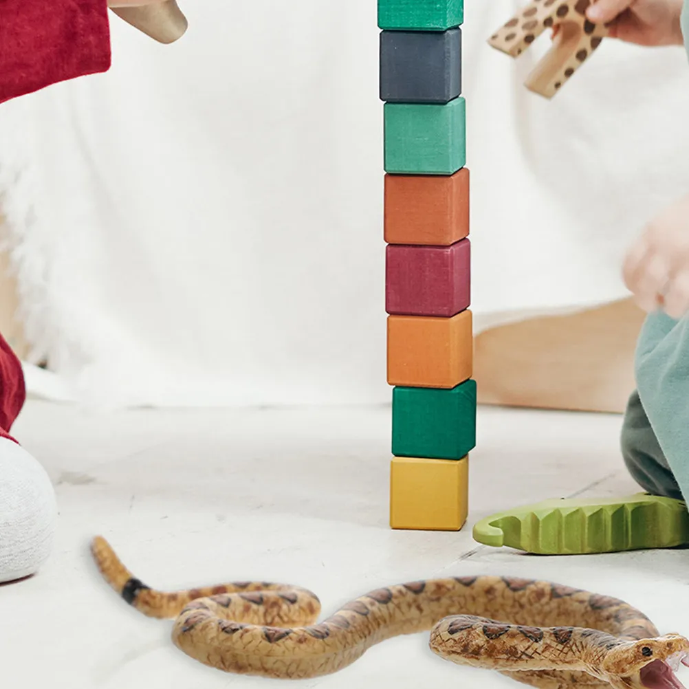 

2Pcs Highly Detailed Snake Figure Decoration for Halloween Prank Scare Fun Role Playing Stage Props Realistic Animal Ornament