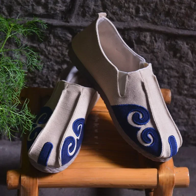 Chaussures grillades traditionnelles de style chinois pour hommes, chaussures décontractées vintage rétro, accessoires vestisensnationaux