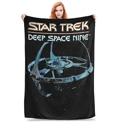 Stars Treks Deep Space Nine Space Station Blanket Multi-size Soft Fuzzy Plush  Throw Blankets for Sofa Couch and Bed